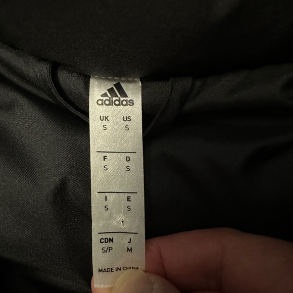 Adidas Long Athletic Team Stadium Soccer Winter Coat Jacket Black Unisex Small - Picture 14 of 15